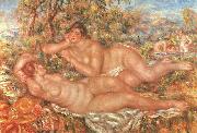 Pierre Renoir The Great Bathers painting
